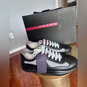 Prada Icon Soft Sneakers Black Nero Size 43 Men’s NWT $825